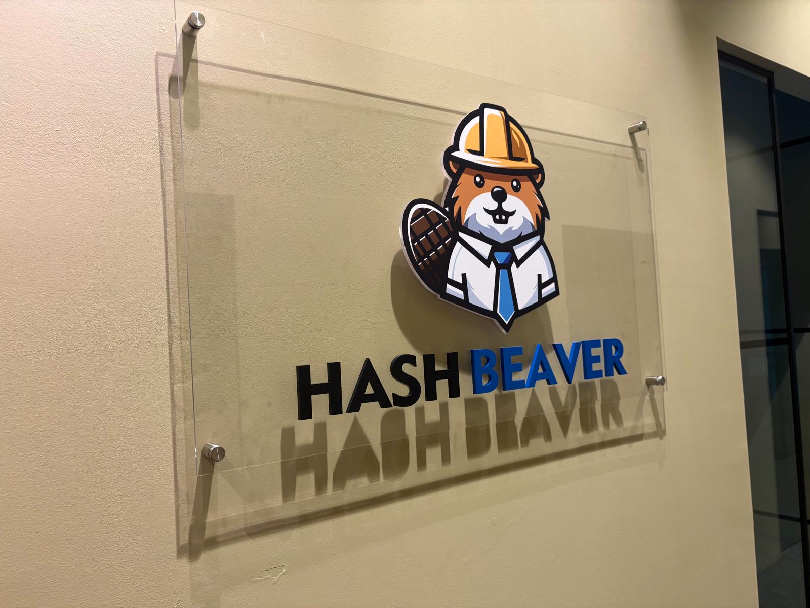 Office acrylic signage installation in Woodlands Singapore