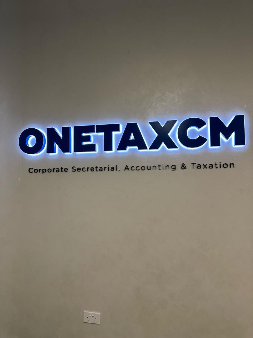 Onetaxcm Office Back-lit Signboard