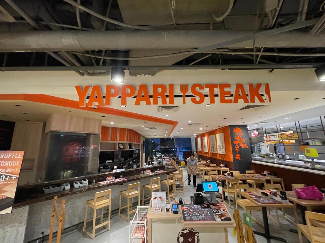 Yappari Steak Non-lit 3D Lettering
