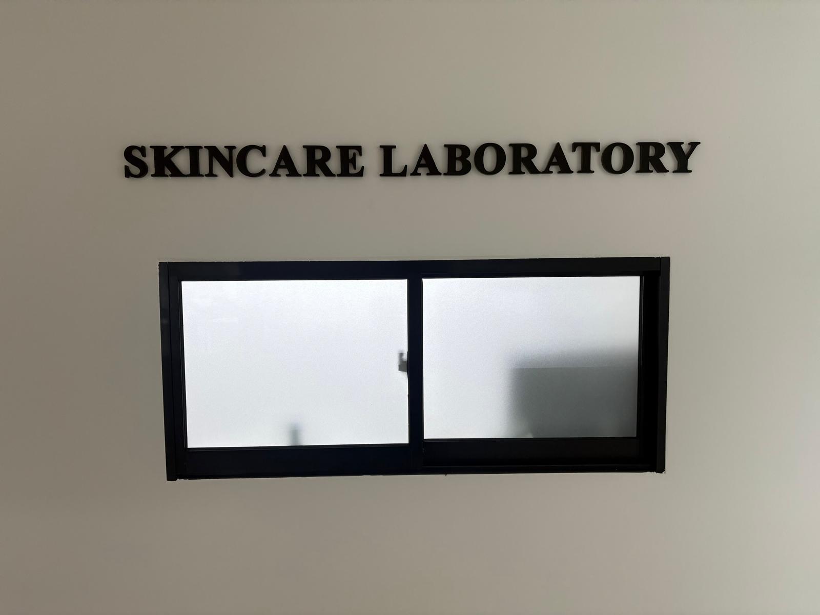 Skincare Laboratory Acrylic Cut-out Signage