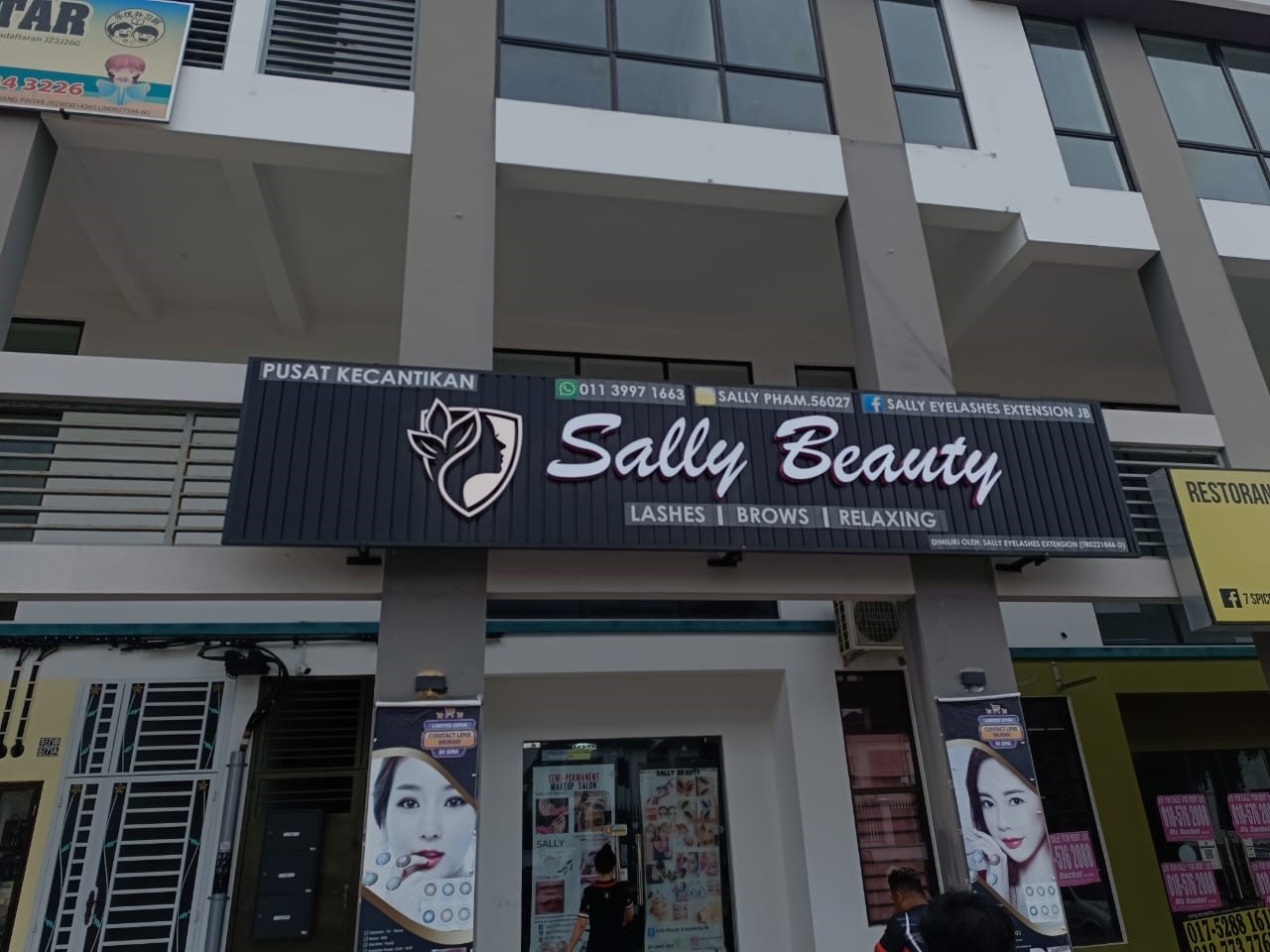 Aluminium Strip Signboard Base signage product in Singapore