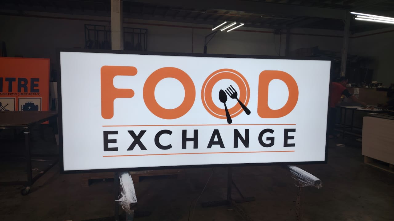 Food Exchange Aluminium Hollow Lightbox