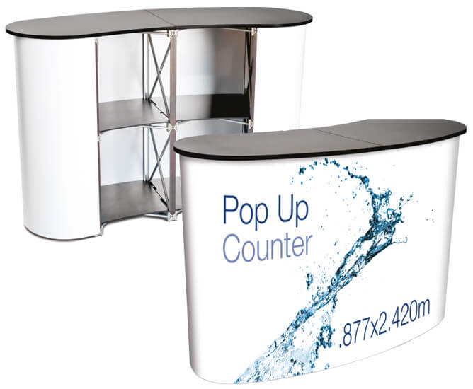 Pop-Up Promotion Counter signage product in Singapore