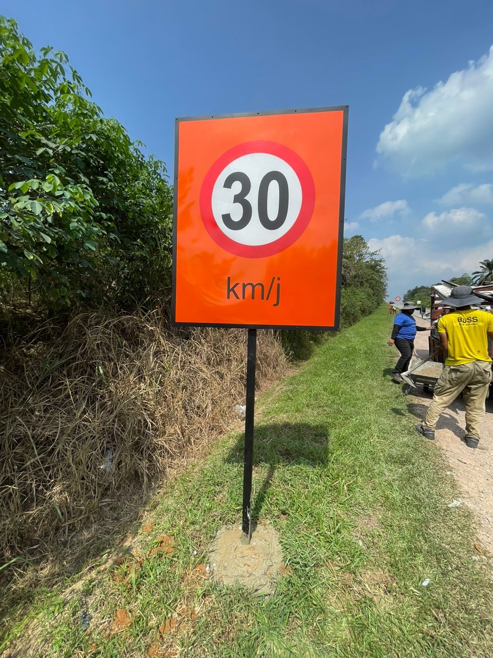 Road Sign example in Singapore