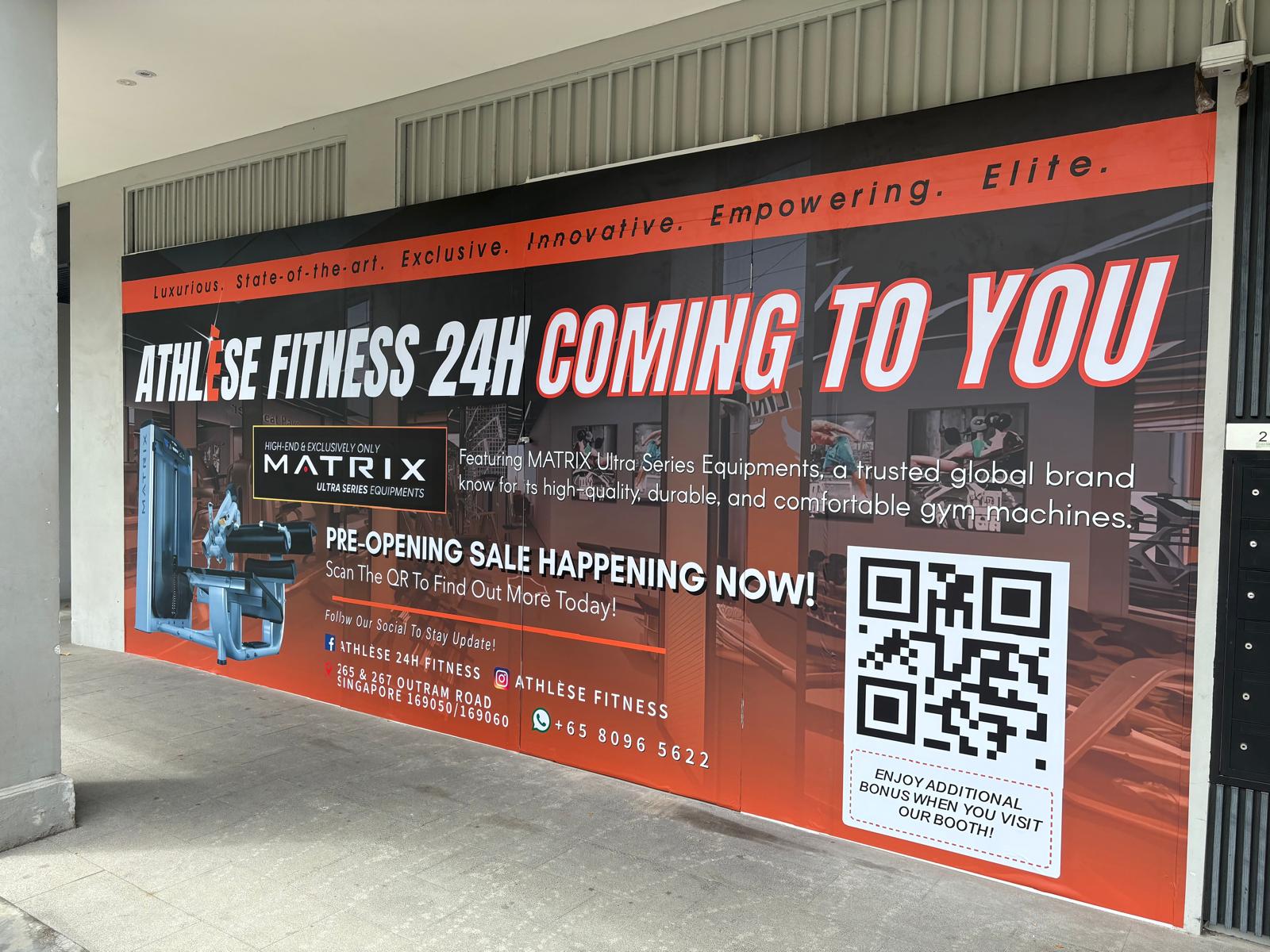 Athlese Fitness Hoarding Sticker