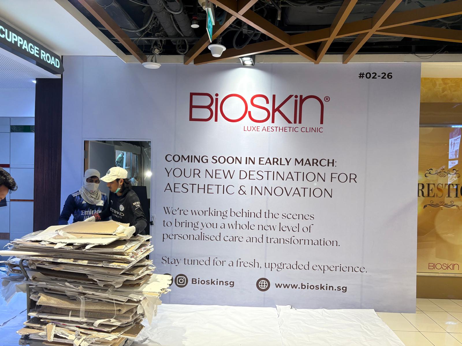 Hoarding sticker installation in Orchard Singapore